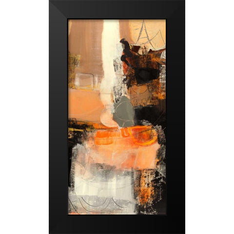 Nuovi incontri II Black Modern Wood Framed Art Print by Piovan, Maurizio