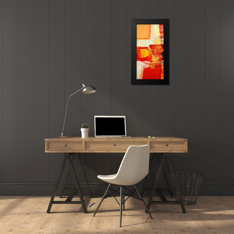 Davanti al fuoco I Black Modern Wood Framed Art Print by Piovan, Maurizio