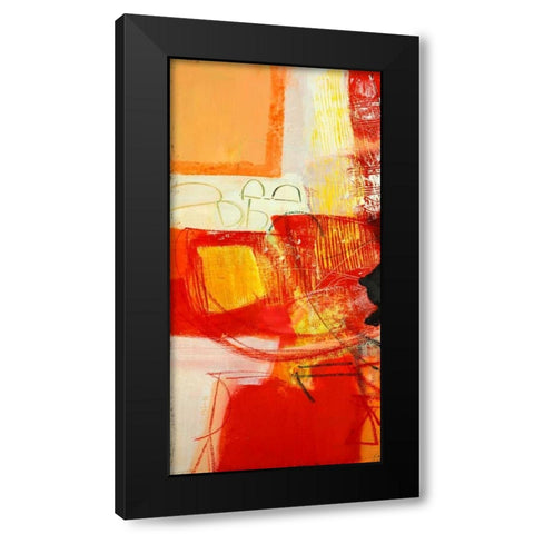 Davanti al fuoco I Black Modern Wood Framed Art Print with Double Matting by Piovan, Maurizio