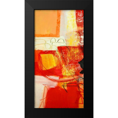 Davanti al fuoco I Black Modern Wood Framed Art Print by Piovan, Maurizio