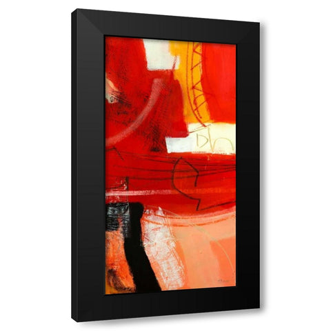 Davanti al fuoco III Black Modern Wood Framed Art Print with Double Matting by Piovan, Maurizio