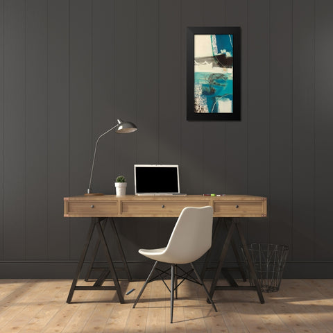 Un viaggio I Black Modern Wood Framed Art Print by Piovan, Maurizio