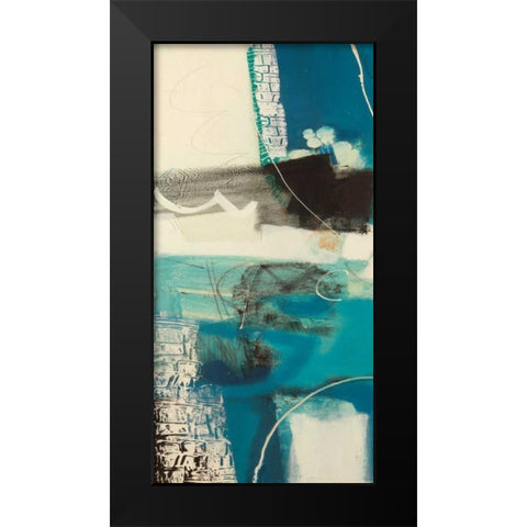Un viaggio I Black Modern Wood Framed Art Print by Piovan, Maurizio