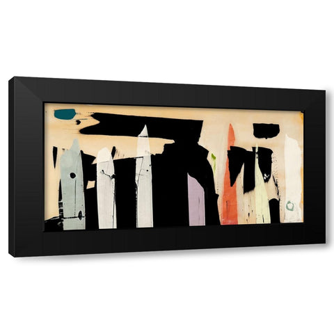 Journey into Sound Black Modern Wood Framed Art Print by Winkel, Peter