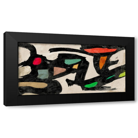 Waves in motion Black Modern Wood Framed Art Print by Caine, Roland