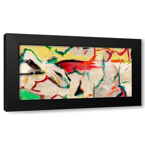Funky Summer Black Modern Wood Framed Art Print with Double Matting by Caine, Roland