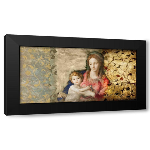 Virgin Mary-after Bronzino Black Modern Wood Framed Art Print with Double Matting by Roux, Simon