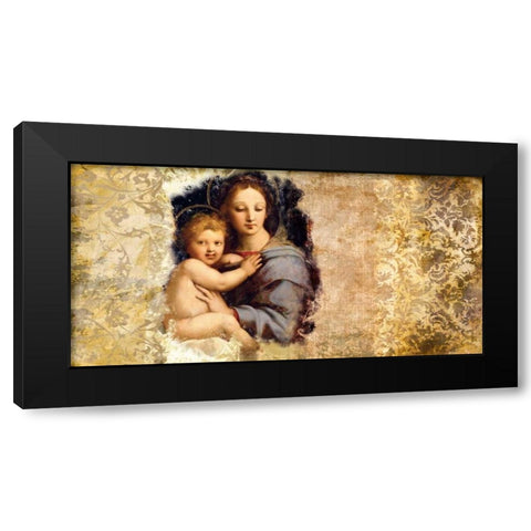 Madonna del Candelabro-after Raffaello Black Modern Wood Framed Art Print with Double Matting by Roux, Simon