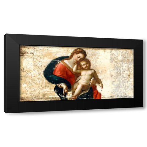 Madonna and Child-after Procaccini Black Modern Wood Framed Art Print by Roux, Simon