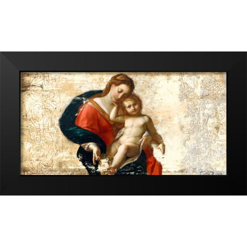 Madonna and Child-after Procaccini Black Modern Wood Framed Art Print by Roux, Simon