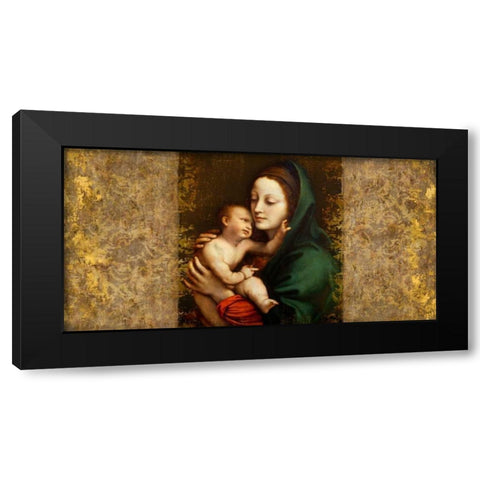 Holy Virgin (Italian school) Black Modern Wood Framed Art Print by Roux, Simon