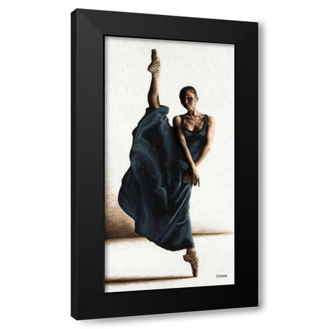 Equilibrium Black Modern Wood Framed Art Print by Young, Richard
