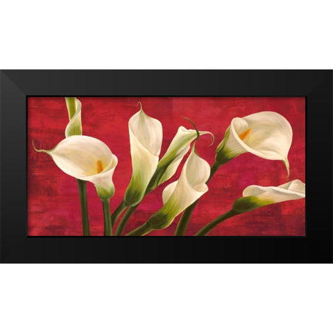 Calle in rosso Black Modern Wood Framed Art Print by Biffi, Serena