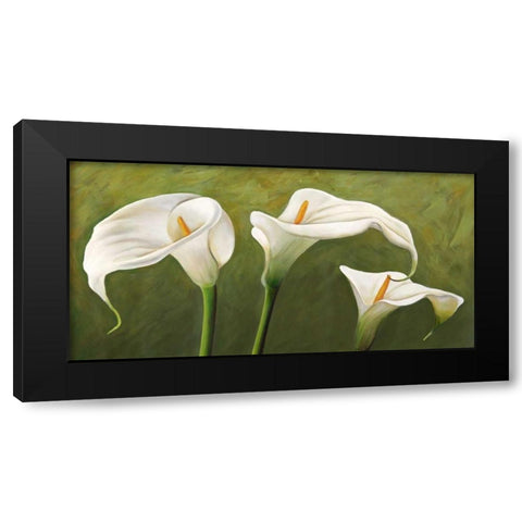 Calle su Verde Black Modern Wood Framed Art Print with Double Matting by Biffi, Serena