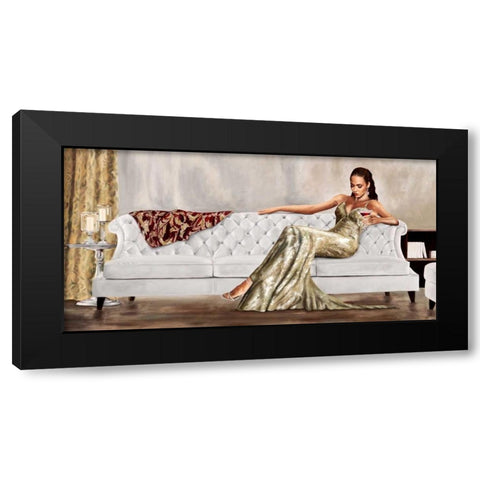 Gala Black Modern Wood Framed Art Print by Jannace, Sergio