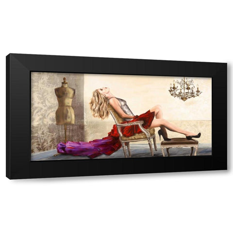 Fashonable Black Modern Wood Framed Art Print by Jannace, Sergio