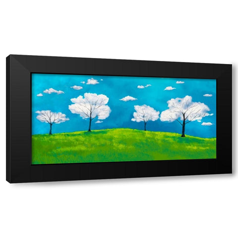Valley of clouds Black Modern Wood Framed Art Print with Double Matting by Lamanche, Stef