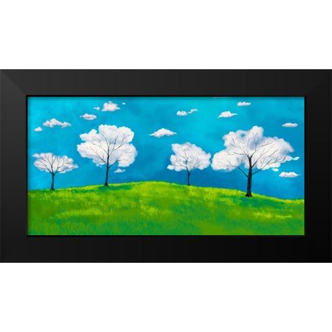 Valley of clouds Black Modern Wood Framed Art Print by Lamanche, Stef