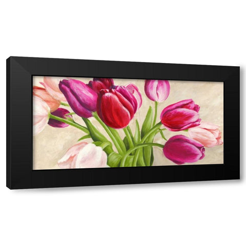 The Bouquet Black Modern Wood Framed Art Print by Mei, Silvia