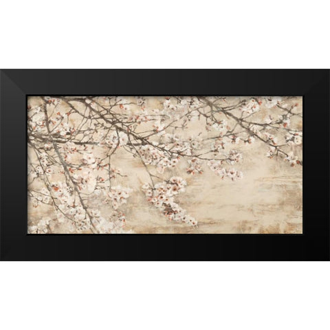 Ciliegio in fiore Black Modern Wood Framed Art Print by Mei, Silvia