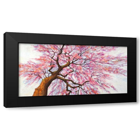 Sotto l albero in fiore Black Modern Wood Framed Art Print with Double Matting by Mei, Silvia