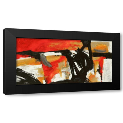Into the fire Black Modern Wood Framed Art Print by Stone, Jim
