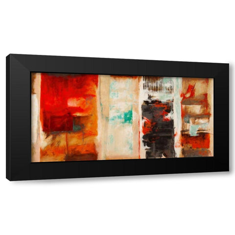 Seasons Black Modern Wood Framed Art Print with Double Matting by Stone, Jim