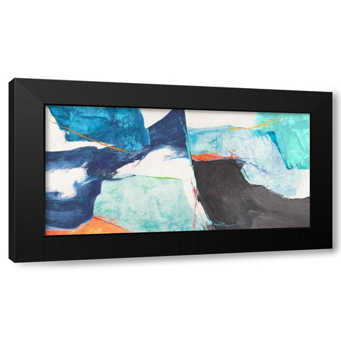 High Tide Black Modern Wood Framed Art Print with Double Matting by Jim, Stone