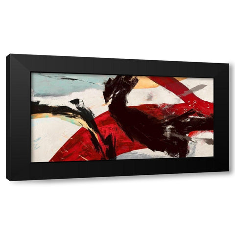 Ride the Tiger Black Modern Wood Framed Art Print by Jim, Stone