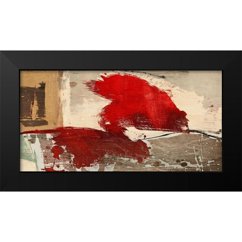 Reminiscence Black Modern Wood Framed Art Print by Jim, Stone