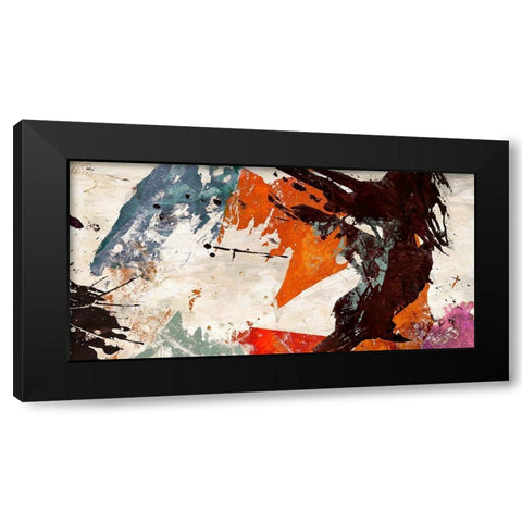 Colors Dancing Black Modern Wood Framed Art Print by Stone, Jim