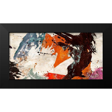 Colors Dancing Black Modern Wood Framed Art Print by Stone, Jim
