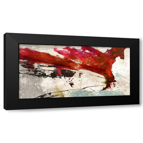 Colors Rumbling Black Modern Wood Framed Art Print with Double Matting by Stone, Jim