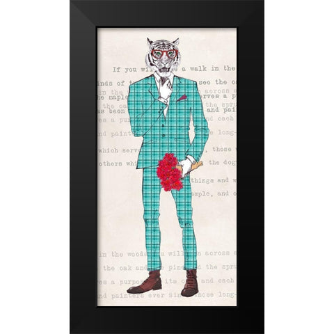 Loverboy Black Modern Wood Framed Art Print by Matt, Spencer