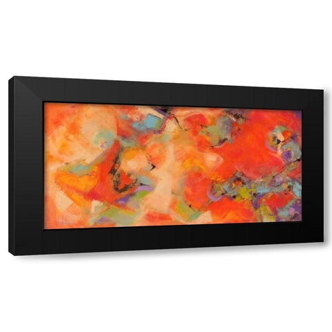Piacevoli emozioni Black Modern Wood Framed Art Print with Double Matting by Marzari, Tebo