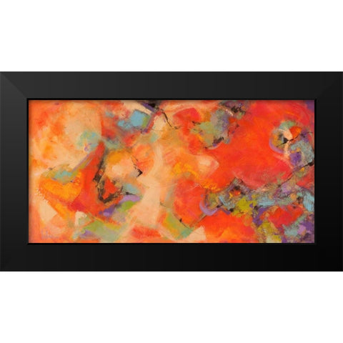 Piacevoli emozioni Black Modern Wood Framed Art Print by Marzari, Tebo