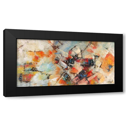 Quartieri di Rio Black Modern Wood Framed Art Print with Double Matting by Marzari, Tebo
