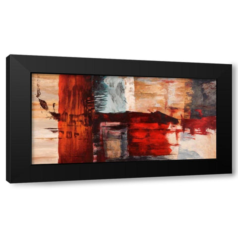 Breathe Black Modern Wood Framed Art Print with Double Matting by Taylor, Heather