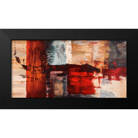 Breathe Black Modern Wood Framed Art Print by Taylor, Heather