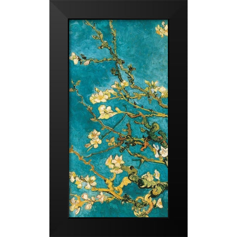 Mandorlo in fiore I Black Modern Wood Framed Art Print by Van Gogh, Vincent