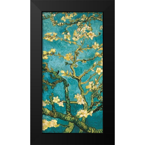 Mandorlo in fiore II Black Modern Wood Framed Art Print by Van Gogh, Vincent
