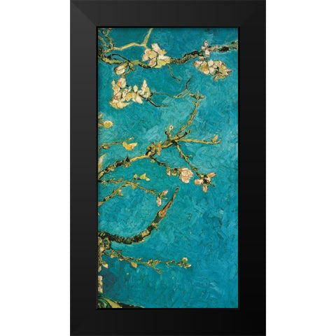 Mandorlo in fiore III Black Modern Wood Framed Art Print by Van Gogh, Vincent