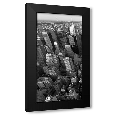 Skyscrapers in Manhattan I Black Modern Wood Framed Art Print with Double Matting by Ratsenskiy, Vadim