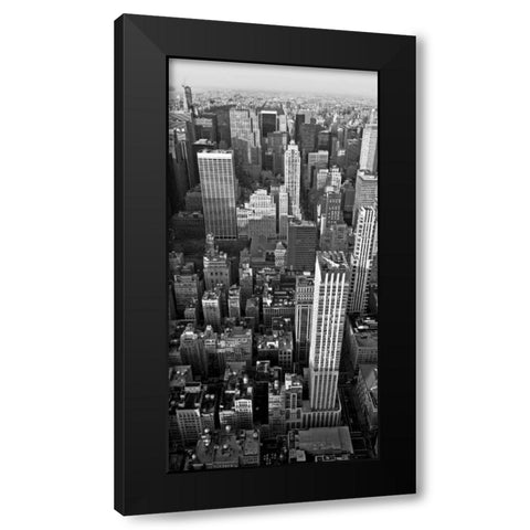 Skyscrapers in Manhattan II Black Modern Wood Framed Art Print by Ratsenskiy, Vadim