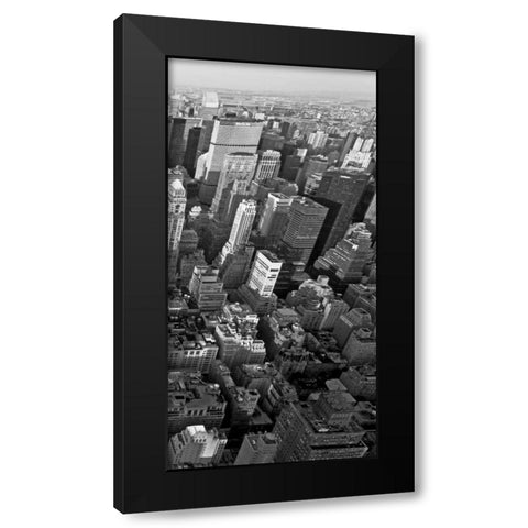 Skyscrapers in Manhattan III Black Modern Wood Framed Art Print by Ratsenskiy, Vadim