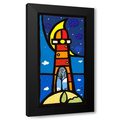 Inside Black Modern Wood Framed Art Print with Double Matting by Wallas