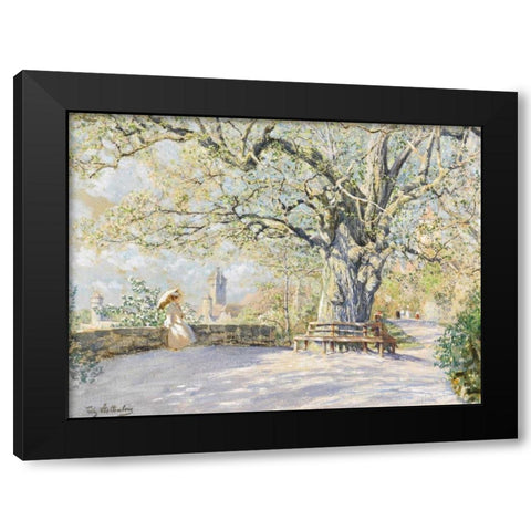 A view of Klingentor Black Modern Wood Framed Art Print by Stoltenberg, Fritz