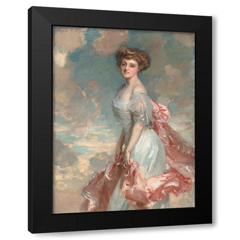 Miss Mathilde Townsend Black Modern Wood Framed Art Print with Double Matting by Sargent, John Singer