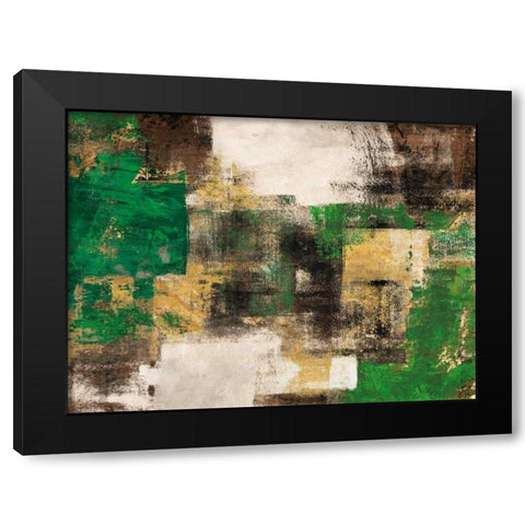 A Dream in Green Black Modern Wood Framed Art Print by Aprile, Alessio