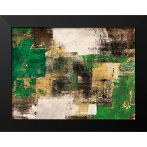 A Dream in Green Black Modern Wood Framed Art Print by Aprile, Alessio